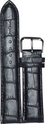 

SURU P18B 18 mm Leather Watch Strap(Black)