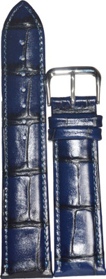 

SURU P18BU 18 mm Leather Watch Strap(Blue)
