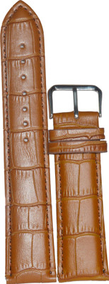 

SURU P24T 24 mm Leather Watch Strap(Tan)