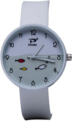 

pINBO TRENDY WHITE STRAP Watch - For Women
