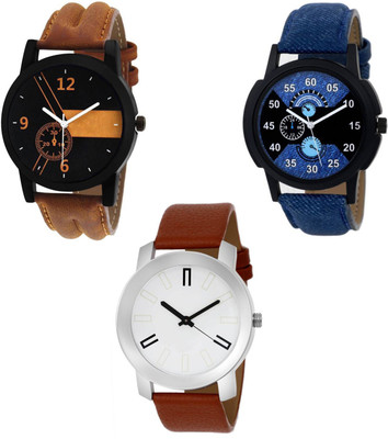 

spike set of three stylish attractive watch for men and women Watch - For Men