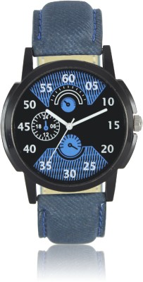 

SPINOZA Blue leather belt black and blue stylish dial professional atrractive MODISH Watch - For Men & Women