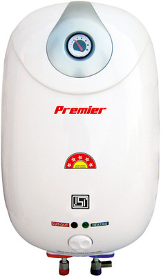 

Premier 10 L Storage Water Geyser(White, Silver, STAR), Silver;white