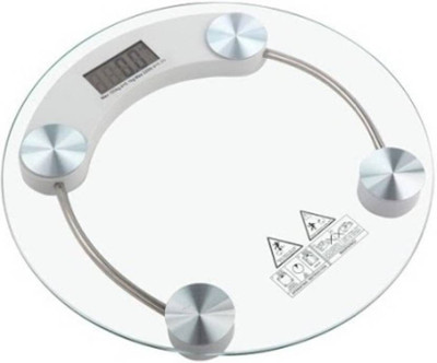 

grabit 6MM Electronic Digital Personal Bathroom Health Body Round Glass Step-on Activation Weighing Scale(Multicolor)