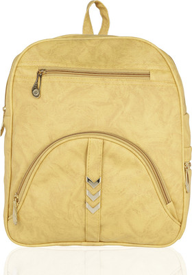 

Kleio Elegant Zipper Casual College Bag For Girls / Women 17.67 L Backpack(Yellow)