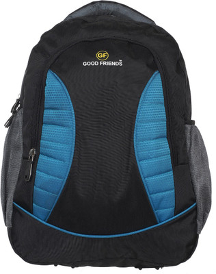 

Good Friends Waterproof 15.6 L Laptop Backpack(Black), Sky blue