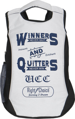 

Right Choice (2078) black white stylish tuff quality college school casual bag 5 L Backpack(Black, White)