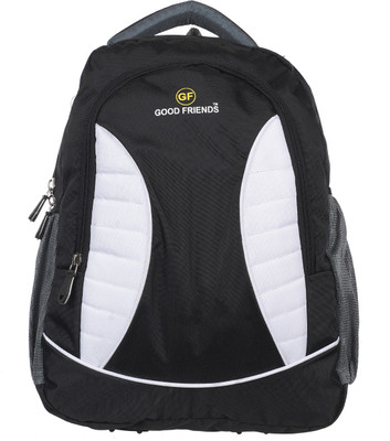 

Good Friends Waterproof 15.6 L Laptop Backpack(White, Black)