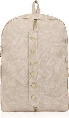 

Kleio Women's / Girls Designer Backpack for College /Office / Outing for Girls or Women 10 L Backpack(Beige, Gold), Cream