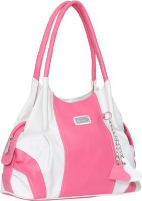 

Right Choice (400) pink white super stylish tuff quality handbags Shoulder Bag(Pink, White, 5 L)