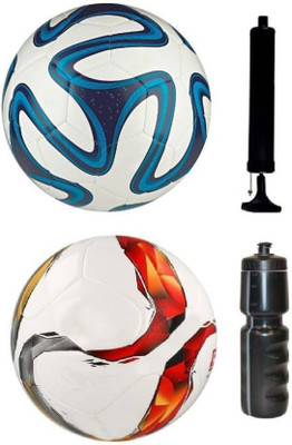 

Aks brazuca-blue-torfabrik-multi-football-pump-sipper-combo- Football - Size: (Pack of 2, White, Red;blue