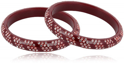 

chudiwala Plastic Diamond Kada(Pack of 2, Brown