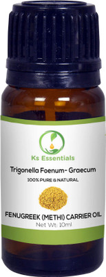

Ks Essentials Fenugreek (Methi) Carrier Oil (Trigonella Foenum-Graecum) 100% Pure Natural & Undiluted (10ml)(10 ml)