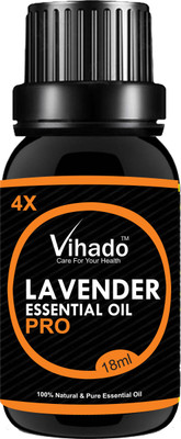 

VIHADO 4x PRO Lavender Pure Essential OiL 4x PRO - 18gm (Pack of 1)(18 ml)
