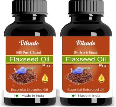

Vihado 100% Pure Flaxseed oil Pack of 2 (20 ML)(20 ml)