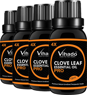 

VIHADO 4x PRO Clove Essential Oil (18 gm) (Pack of 4)(18 ml)