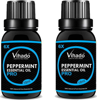 

VIHADO 6x PRO Peppermint essential oil (18gm) (Pack of 2(18 ml)
