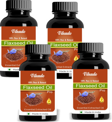 Vihado Pure Flaxseed oil Pack of 3 (15 ML)(15 ml)