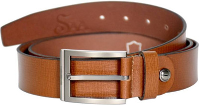 

Saa Men Casual Tan Genuine Leather Belt, Brown