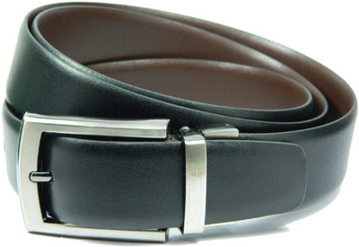 

GIL Men Casual, Party Black, Brown Genuine Leather Reversible Belt, Blk/brn