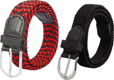 

Styles Creation Women Casual Black, Red Synthetic, Canvas Belt