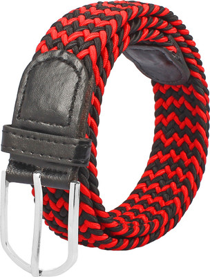 

styles creation Women Casual, Formal Red Canvas, Nylon Belt, Black;red