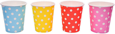 

Party Butiko Polka Dot Birthday Party Paper Cups (Pack of 10)(Set of 10)