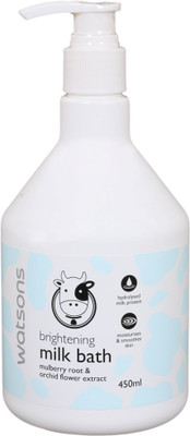 

Watsons Imported Relaxing & Brightening Milk Bath Mulberry Root And Orchid Flower Extract Liquid Soap For Women And Men(450 ml)
