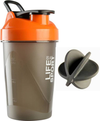 

UDAK LIFE IS A SPORT ORANGE SHAKER BOTTLE / PROTEIN SHAKER BOTTLE FOR GYM & FITNESS 500 ml Shaker(Pack of 1, Orange), Multicolor