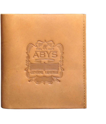 

ABYS Men Casual Tan Genuine Leather Wrist Wallet(10 Card Slots)