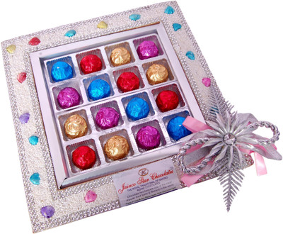 

Jainco Star Chocolates Slippy Tray Gift Pack Multicolour Caramels(20)