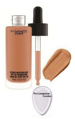 

Pro longwear combo Silicon Puff&Mac Studio Waterweight Foundation(Set of 2)