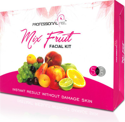 

Professional Mix Fruit Facial Kit, (500 g) + Strawberry cream wax advance formula Wax (800 g) Unisex for Fairness(Set of 1)