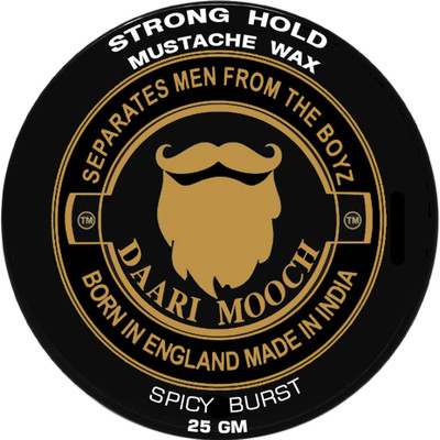 

Daarimooch SPICY BURST(25gm) strong hold mustache wax Wax(25 g)