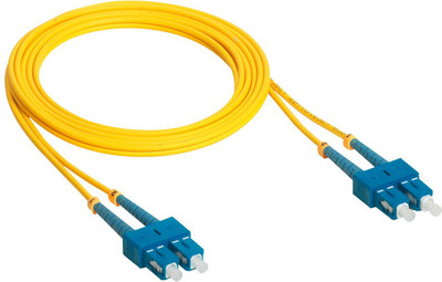 

MX Fiber Optic Cable Patch cord SC /SC Multi Mode Duplex 50/125 Type 5 Meters Chord OM3 Network Cable(Compatible with Mobile, Laptop, Tablet, Mp3, Gaming Device, Yellow, Blue), Blue;yellow