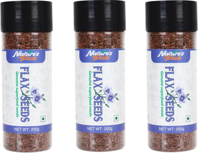 

Nature's Pick Brown Flax Seeds(600 g, Pack of 3)