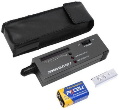 Zhart Diamond Selector II Diamond Tester 2 Gemstone Selector II with LED Indicator Jewel Jewelery Gems Diamond Testing Tool Portable Culti Diamond Selector 2 Electronic Diamond Tester Genuine Real Diamond or Fake Diamond Indicator with Metal Stone Rest + Soft Carrying Case + 9 Volt Battery Probe and Zhart Diamond Selector II Diamond Tester 2 Gemstone Selector II with LED Indicator Jewel Jewelery Gems Diamond Testing Tool Portable Culti Diamond Selector 2 Electronic Diamond Tester Genuine Real Diamond or Fake Diamond Indicator with Metal Stone Rest + Soft Carrying Case + 9 Volt Battery Probe and