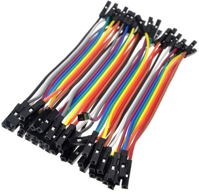 Generic 40PCS Dupont 10CM Female To Female (F-F) Jumper Wire Ribbon Cable for Arduino Interconnect Electronic Hobby Kit