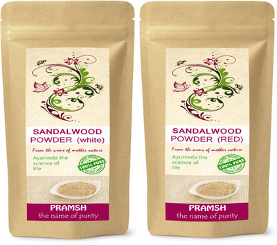 

PRAMSH Premium Quality White Sandalwood 400gm & Red Sandalwood 300gm Powder Combo(700 g)