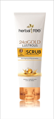 

HERBAL TREE 24 GOLD LUSTROUS ANTI AGEING & REJUVENATION SCRUB(120 ml)
