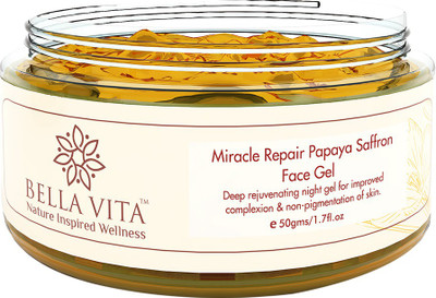 

BellaVita Organic Anti Blemish & Pigmentation Face Cream Gel with Papaya & Saffron(50 g)