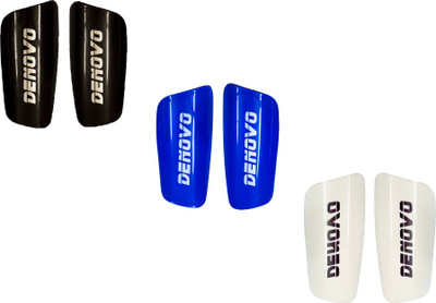 

DeNovo Proffesional (Three Pairs) Football Shin Guard(L, Black, Blue, White)