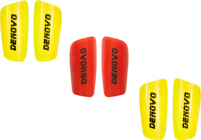 

DeNovo Proffesional (Three Pairs) Football Shin Guard(L, Yellow, Red), Red;yellow