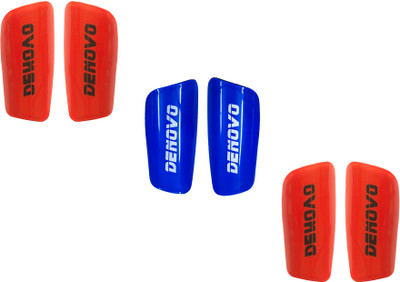 

DeNovo Proffesional (Three Pairs) Football Shin Guard(L, Red, Blue), Blue;red
