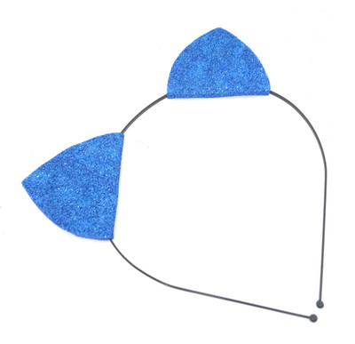 

SKD Glitter Cat Ears Hairband Head Band(Blue)