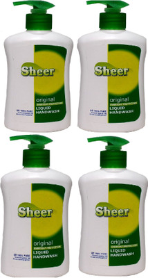 

sheer Hand wash Floral (Pack of 4 ,200ml each)(200 ml, Pump Dispenser, Pack of 4)