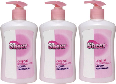 

sheer Hand wash Musk (Pack of 3 ,200ml each)(200 ml, Pump Dispenser, Pack of 3)