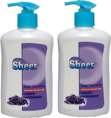 

sheer Hand wash lavender (Pack of 2 ,200ml each)(200 ml, Pump Dispenser, Pack of 2)