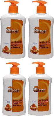 

sheer Hand wash haldi Chandan (Pack of 4 ,200ml each)(200 ml, Pump Dispenser, Pack of 4)