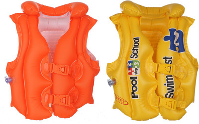 

Aarushi Kids Jacket Vest Swimwear Youth Boy Girl Swimming Boating (Pack of 2) Inflatable Pool Accessory(Multicolor)